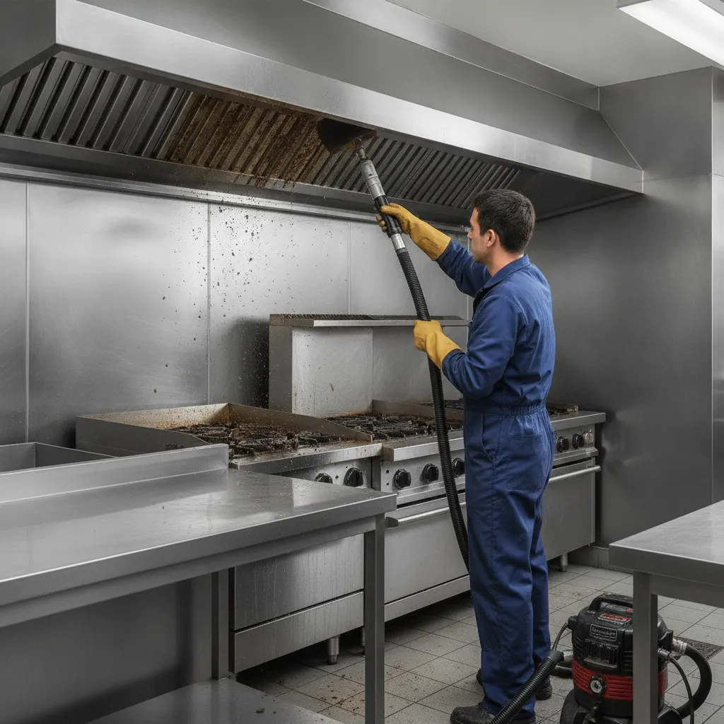 Limpieza de ductos de extracción de cocina y restaurante en Dallas, TX